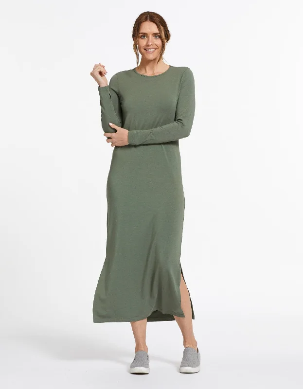 Long Sleeve Maxi Dress UPF 50+ Sensitive Collection