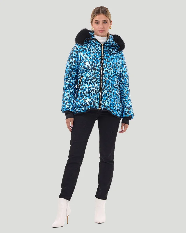 Après-Ski Jacket with Detachable Toscana Shearling Lamb Hood Trim