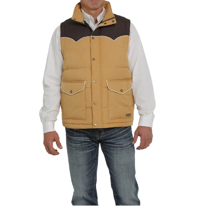 Cinch® Men's Gold and Brown  Vest MWV1578001