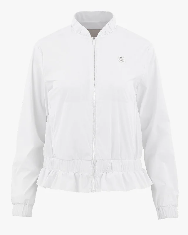 Frill band jumper - White