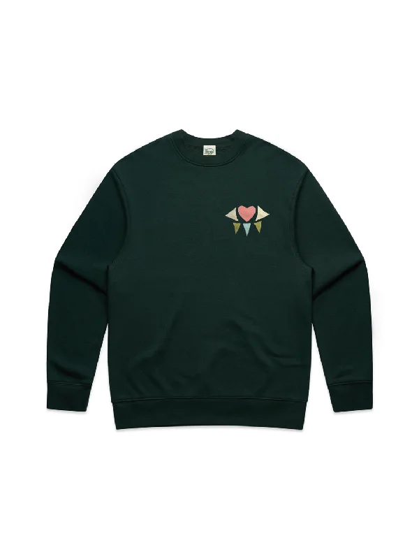 Mini Eyes on You Crewneck in Pine