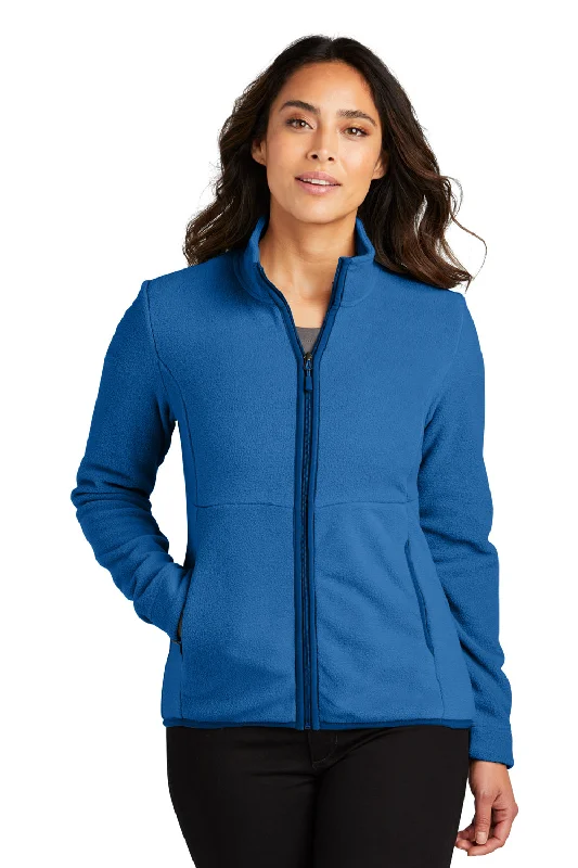 Port Authority Womens Connection Pill Resistant Fleece Full Zip Jacket - True Blue