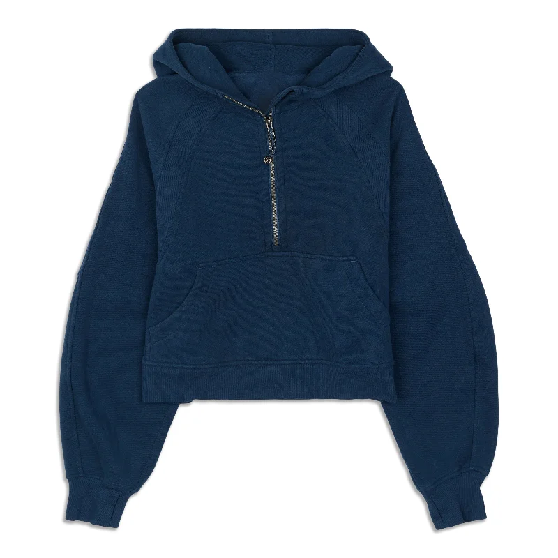 Scuba Oversized Half-Zip Hoodie