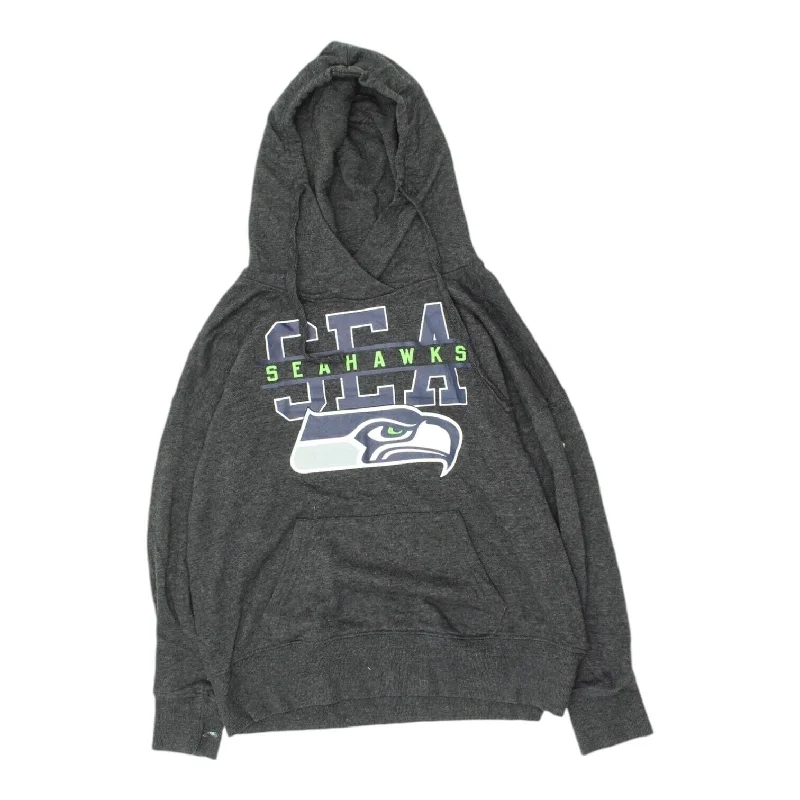 Seattle Seahawks Mens Grey Pullover Hoodie | NFL Sportswear American Football